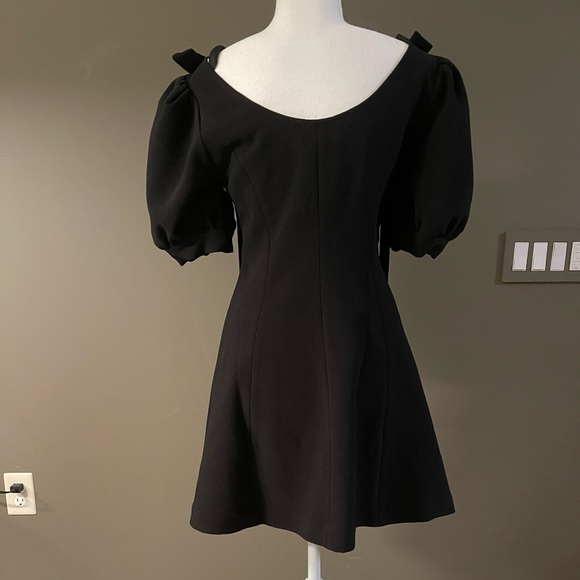 Mini Black Dress with Jewels - Picture 3 of 4